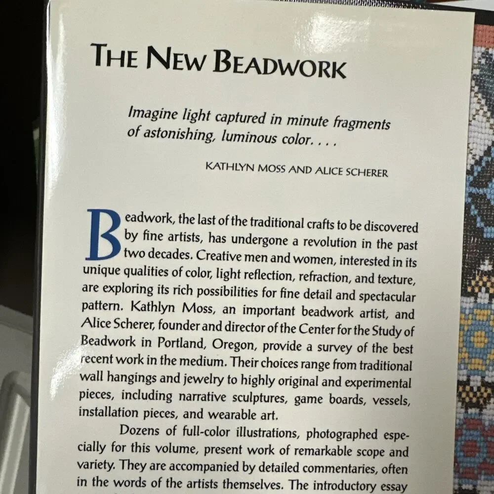 The New‎ Beadwork by Alice Scherer and Kathlyn Moss (1992, Hardcover)